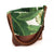 Leafy linen sling bag